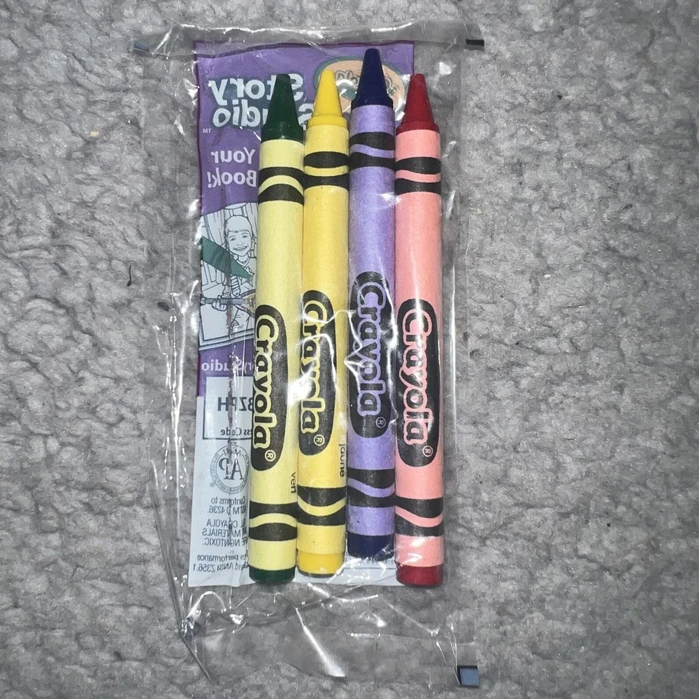 NIB Crayola Cello Crayon 2012 Red Blue Yellow Green 4 Per Pack (42) Packs 520085